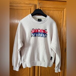 adidas Cream and Red Crew Neck Sweater size M